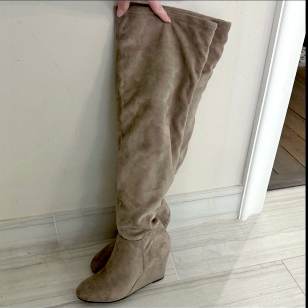 Chinese Laundry Over the Knee Boots- Tan Size 9.5 - Picture 11 of 15